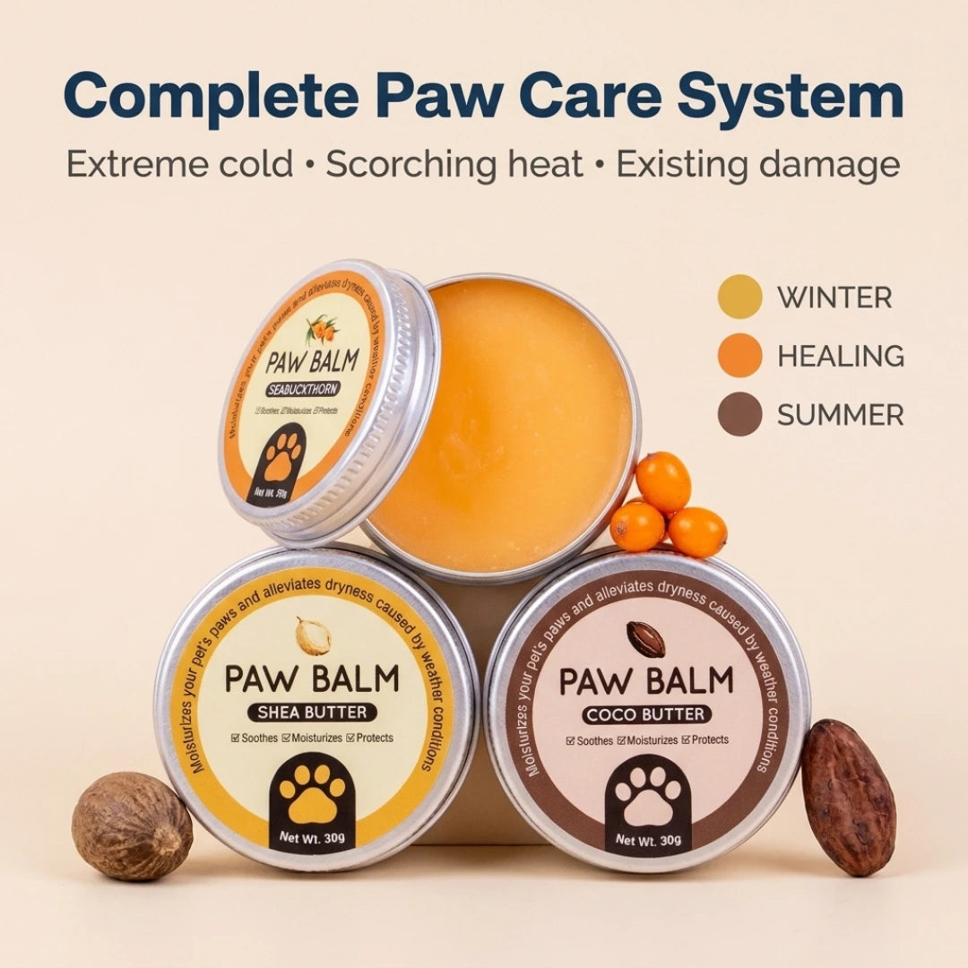 Complete Paw Care System | (Winter Shield + Summer Cool + Sea Buckthorn Healing)